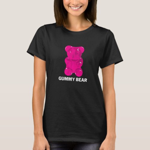Distressed Gummy Bear Cool Sweet Candy  Men Women  T_Shirt