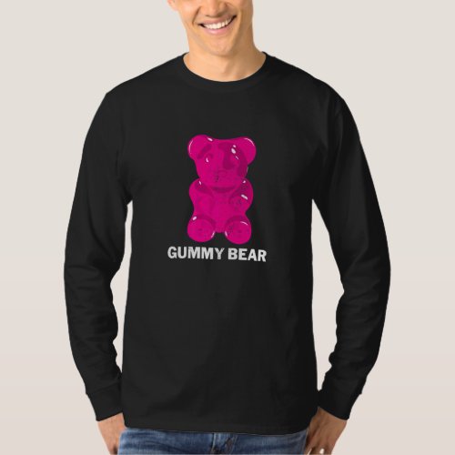 Distressed Gummy Bear Cool Sweet Candy  Men Women  T_Shirt
