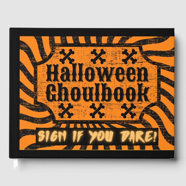 Distressed Halloween Guest Book (Front)