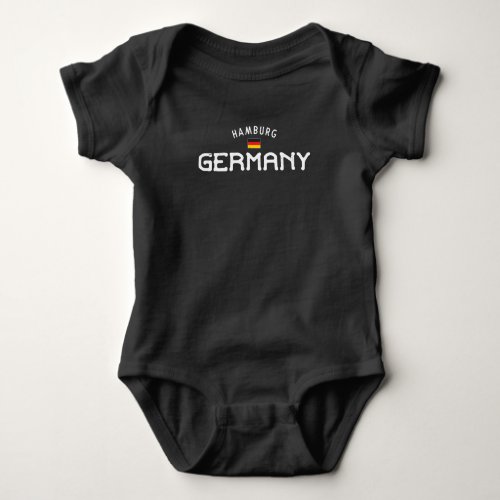 Distressed Hamburg Germany Baby Bodysuit