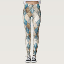 Distressed Harlequin Leggings
