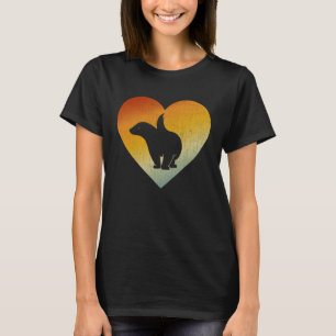 Distressed Heart Retro Style Men Women Honey Badge T-Shirt
