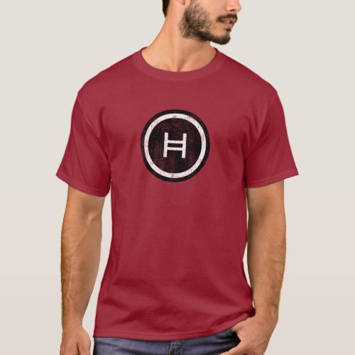 Distressed Hedera Coin Image T_shirt