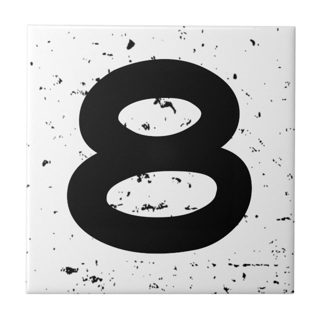 Distressed home street address house number tile (Front)