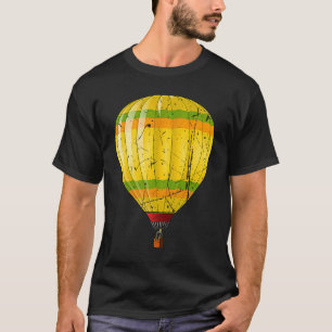 Distressed Hot Air Balloon Design Ballooning Men W T-Shirt