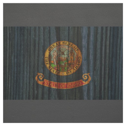 Distressed Idaho Flag Fabric