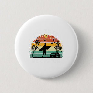 Distressed I'll Be In My Office Funny Surf Beach L Button