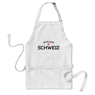 Distressed Interlaken Schweiz (Switzerland) Adult Apron