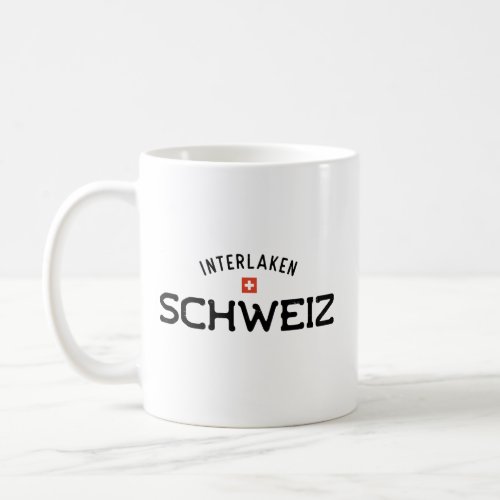 Distressed Interlaken Schweiz Switzerland Coffee Mug