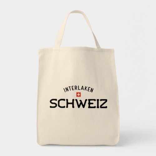 Distressed Interlaken Schweiz Switzerland Tote Bag