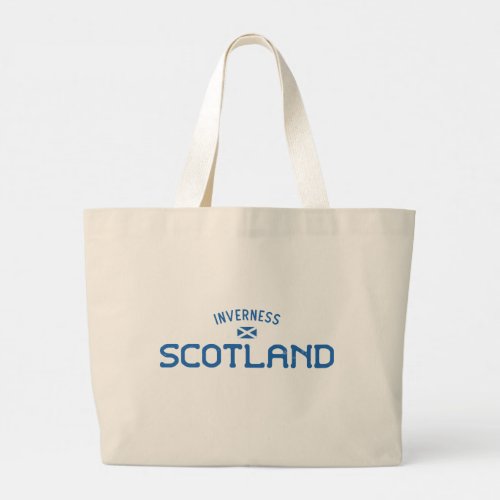 Distressed Inverness Scotland Large Tote Bag