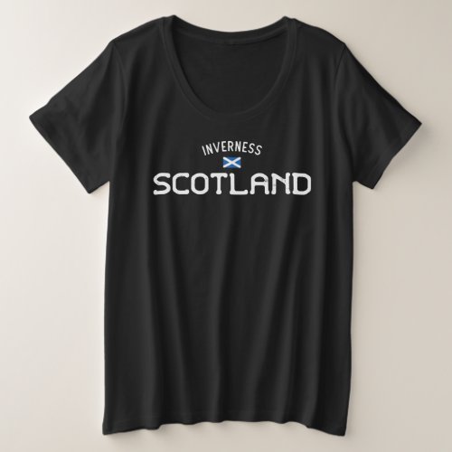 Distressed Inverness Scotland Plus Size T_Shirt