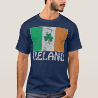Distressed Ireland Flag Shamrock Cool Irish Men