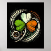Ireland College Apribottiglie Da Parete Con Design Shamrock Verde - Regalo Irlandese Con Viti Incluse (7.5x6.5 Cm)