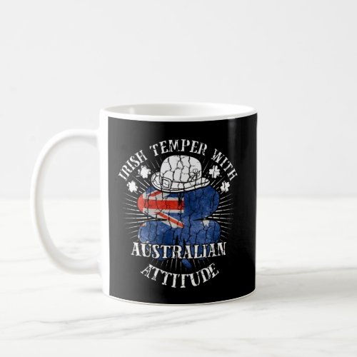 Distressed Irish Australian Attitude Patriotic Sha Coffee Mug