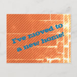 [ Thumbnail: Distressed "I've Moved to a New Home!" Postcard ]