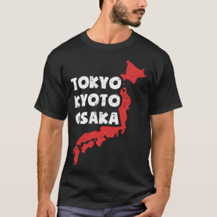 Distressed Japanese City of Osaka T-Shirt