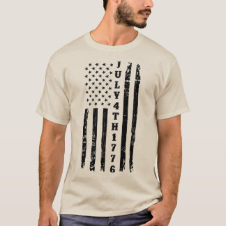 Distressed July 4th 1776 Flag T-Shirt