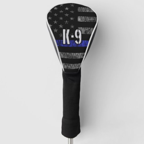 Distressed K_9 Unit Police Flag Golf Head Cover