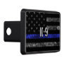 Distressed K-9 Unit Police Flag Hitch Cover
