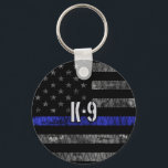 Distressed K-9 Unit Police Flag Keychain<br><div class="desc">Distressed K-9 Unit Police Flag</div>