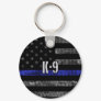 Distressed K-9 Unit Police Flag Keychain