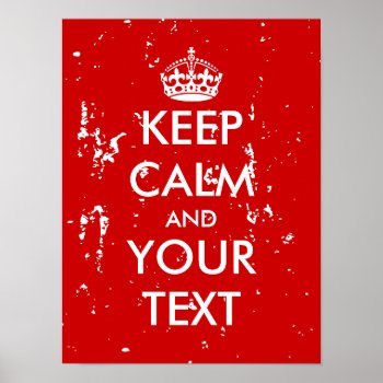 Distressed Keep Calm Posters | Vintage Wii Design by keepcalmmaker at Zazzle