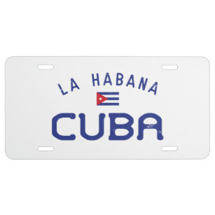 Distressed La Habana (Havana) Cuba License Plate