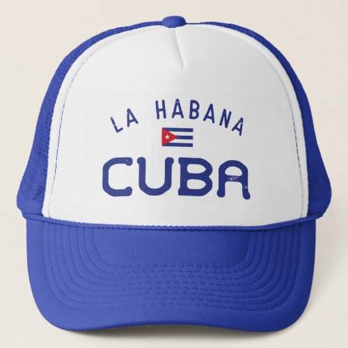 Distressed La Habana Havana Cuba Trucker Hat