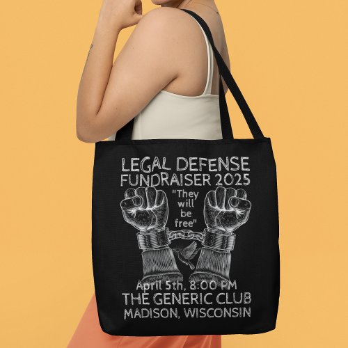 Distressed Legal Defense Fundraising Event Tote Bag