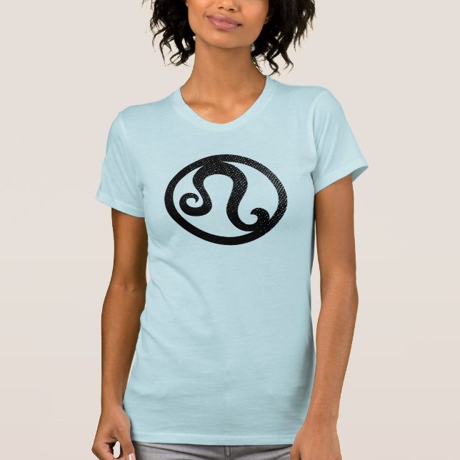 Distressed Leo astrological symbol T-Shirt (Front)