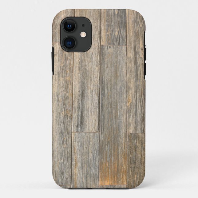 Distressed light Rustic Wood grain planks  Case-Mate iPhone Case (Back)