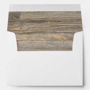 Distressed light Rustic Wood grain planks Envelope