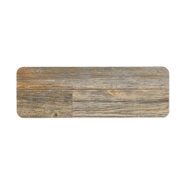 Distressed light Rustic Wood grain planks  Label (Front)
