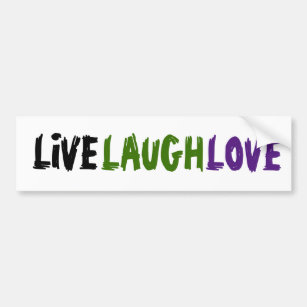 Distressed LIVE LAUGH LOVE share some kindness  Bumper Sticker