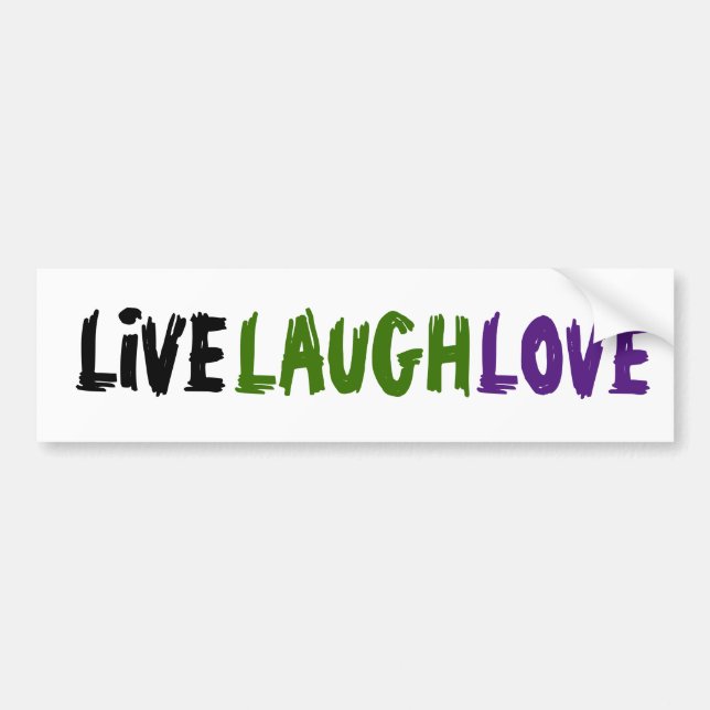 Distressed LIVE LAUGH LOVE share some kindness  Bumper Sticker (Front)