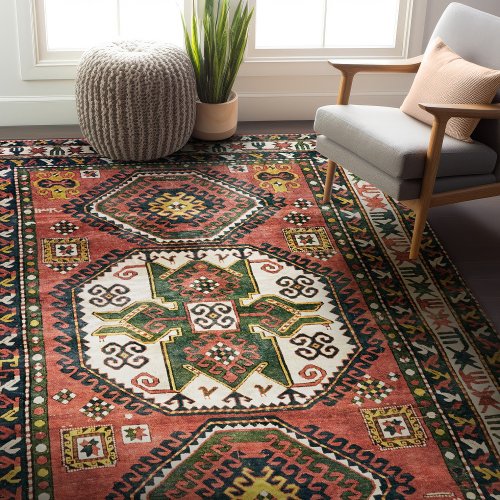 Distressed Lori Pambak Kazak Carpet Caucasus Rug