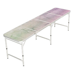 Distressed Marble Beer Pong Table