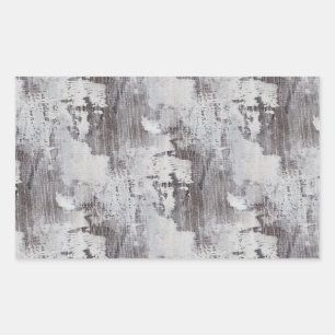 Distressed Maui Whitewashed Oak Wood Grain Look Rectangular Sticker