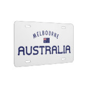 Distressed Melbourne Australia License Plate | Zazzle