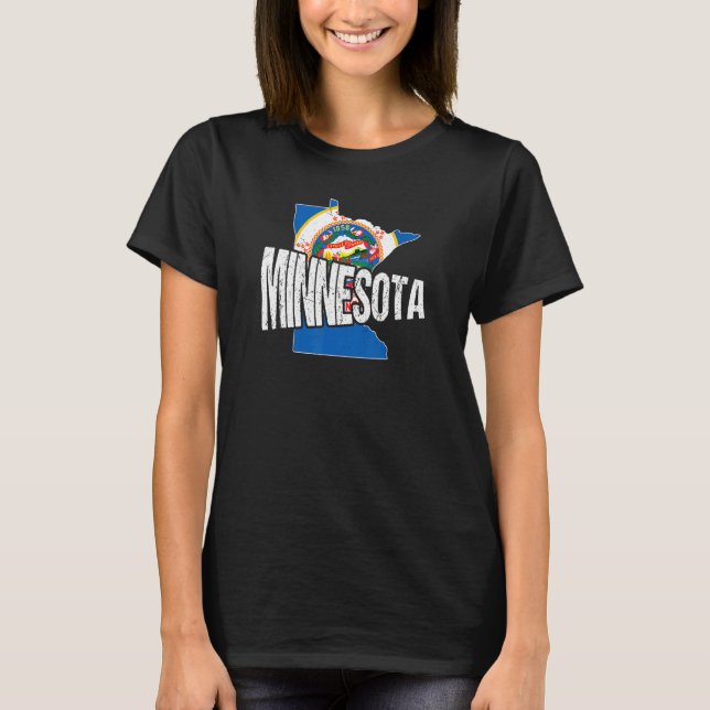 Distressed Minnesota T-Shirt (Front)