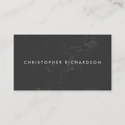 DISTRESSED MODERN and MINIMAL on DARK GRAY Business Card