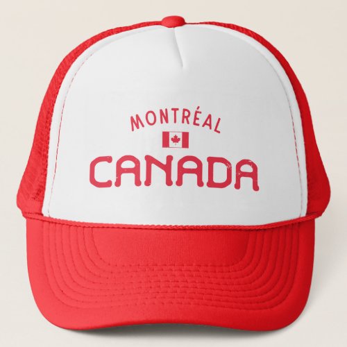 Distressed Montreal Canada Trucker Hat