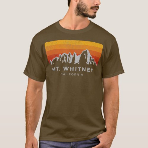 Distressed Mt Whitney California Sunrise   T_Shirt