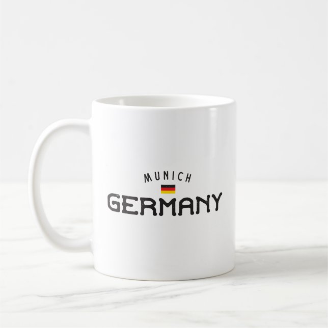 Distressed Munich Germany Coffee Mug (Left)