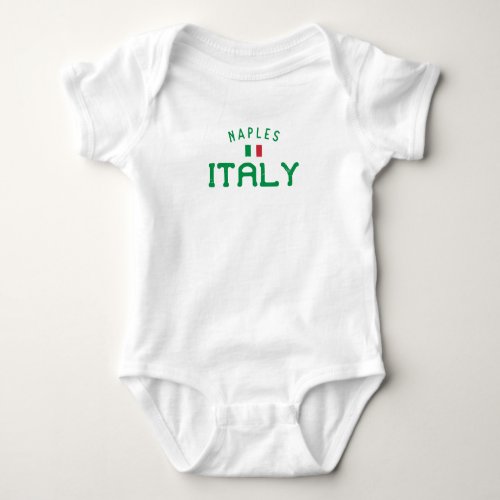 Distressed Naples Italy Baby Bodysuit