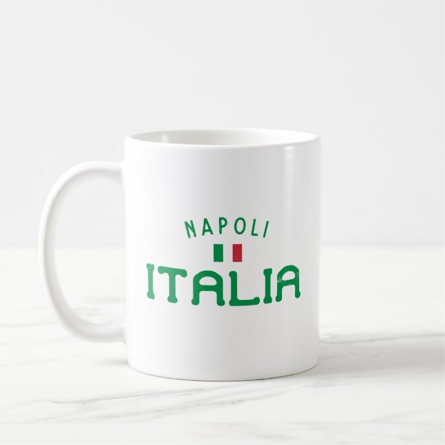 Distressed Napoli Italia (Naples Italy) Coffee Mug (Left)