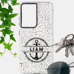 Distressed Nautical Anchor Signature Samsung Galaxy S21 Ultra Case<br><div class="desc">This distressed style case will add a nautical touch to your cell phone. Personalize with your desired name or initials.</div>