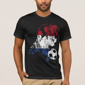 Distressed Netherlands Soccer T-shirt by LifeEmbellished at Zazzle
