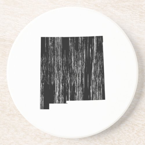 Distressed New Mexico State Outline Drink Coaster